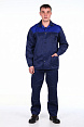 Костюм "Стандарт" (куртка+брюки), тк. смесовая, т.синий/васильковый 1
